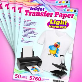 One Step® Transjet II Inkjet Transfer Paper 11 x 17 - GSM Florida Group,  Corp.
