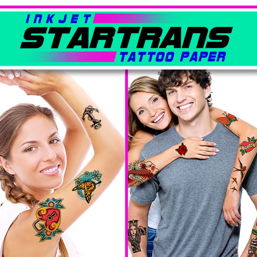 Inkjet Tattoo Paper - Create Your Own Temporary Tattoos at Home Get Creative with Inkjet Tattoo Paper A4 for DIY Temporary Tattoos Inkjet Paper A4 - High-Quality Adhesive Sheets for